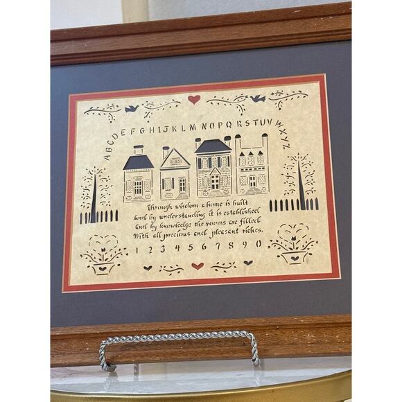 Folk Art Papercut – “Through Wisdom a Home is Built” – Designs with Scissors - Picture 6 of 7